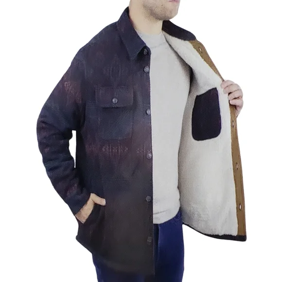 Jachs Men’s Wool Blend Heavyweight Shirt Jacket Black NWT! - Picture 3 of 4